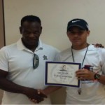 Kids learn fundamentals of coaching football Kids learn fundamentals of coaching football