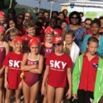 Swimmers dive into sprint meet Swimmers dive into sprint meet