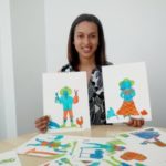 Artist creates tasteful drawings for foodie event Artist creates tasteful drawings for foodie event